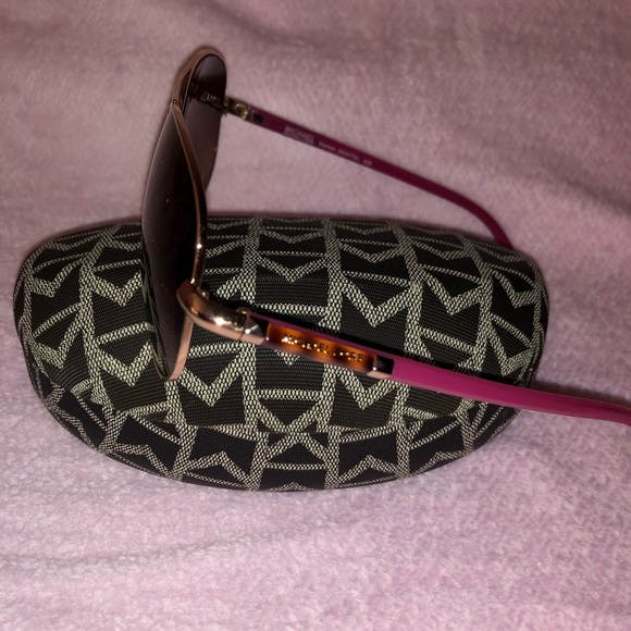 Michael Kors Rose Gold Aviator Sunglasses - Picture 4 of 6